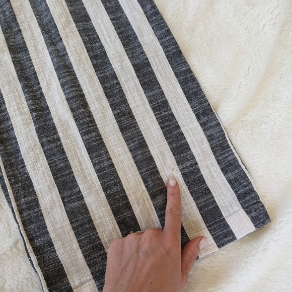 🌷3/15🌷 Indigo Rising Striped High Rise Striped Wide Leg Pants Size S - Picture 8 of 8